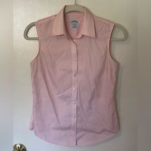 Pink brooks brothers collared shirt